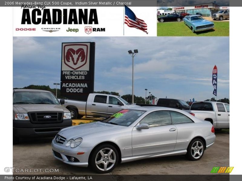 Iridium Silver Metallic / Charcoal 2006 Mercedes-Benz CLK 500 Coupe