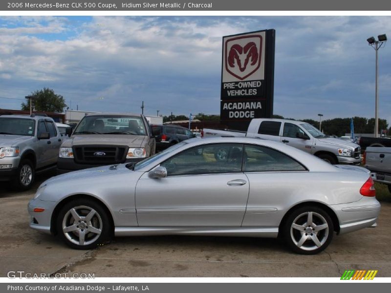 Iridium Silver Metallic / Charcoal 2006 Mercedes-Benz CLK 500 Coupe