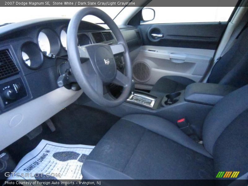 Stone White / Dark Slate Gray/Light Graystone 2007 Dodge Magnum SE
