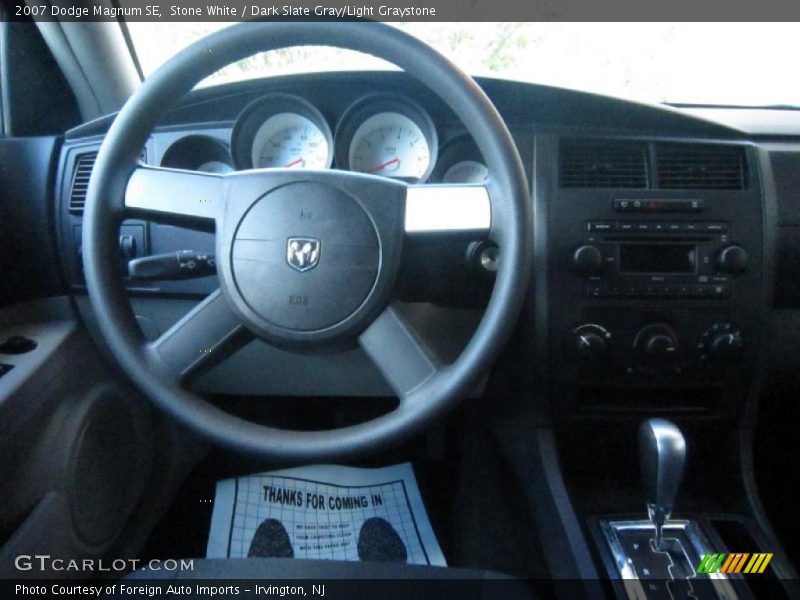 Stone White / Dark Slate Gray/Light Graystone 2007 Dodge Magnum SE