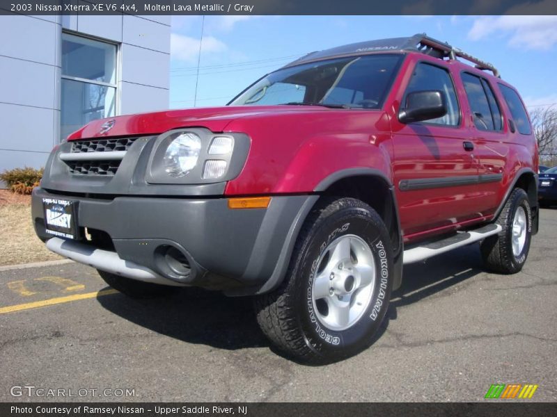 Molten Lava Metallic / Gray 2003 Nissan Xterra XE V6 4x4