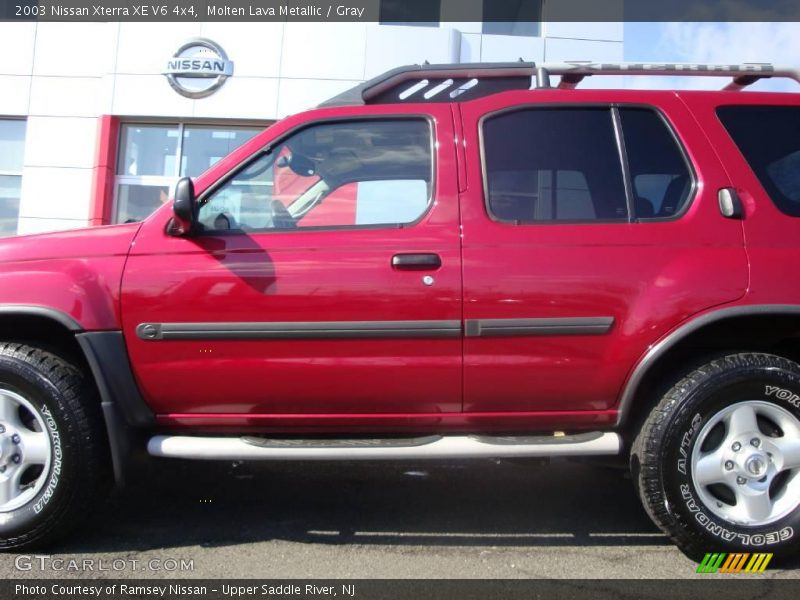 Molten Lava Metallic / Gray 2003 Nissan Xterra XE V6 4x4