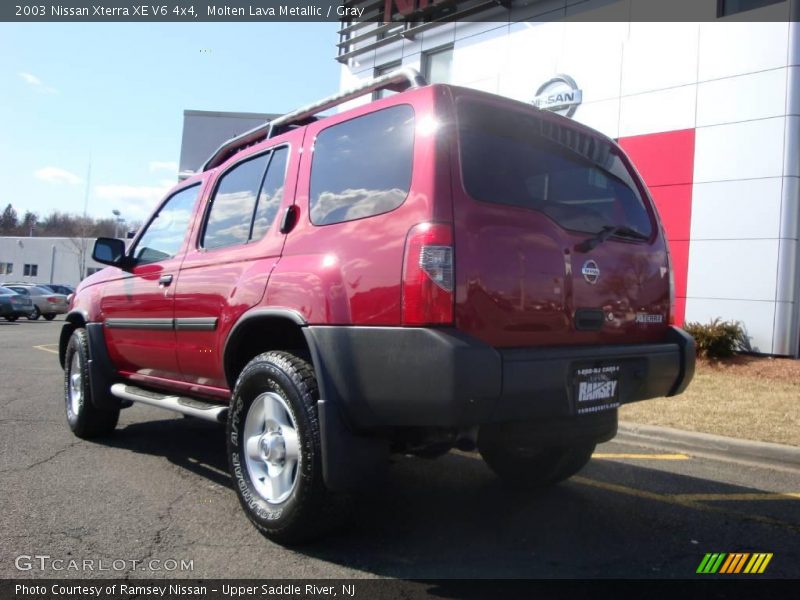 Molten Lava Metallic / Gray 2003 Nissan Xterra XE V6 4x4