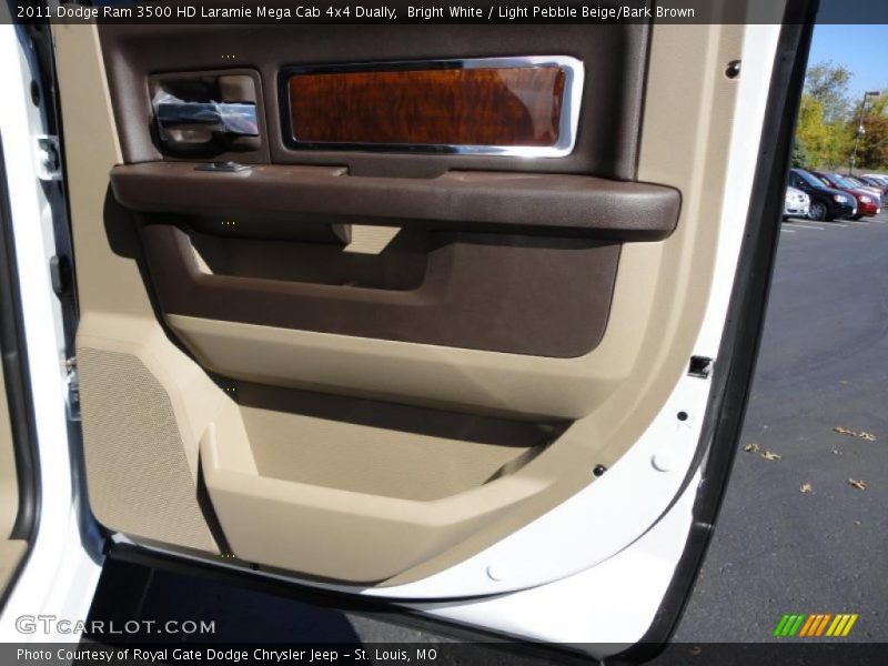  2011 Ram 3500 HD Laramie Mega Cab 4x4 Dually Light Pebble Beige/Bark Brown Interior