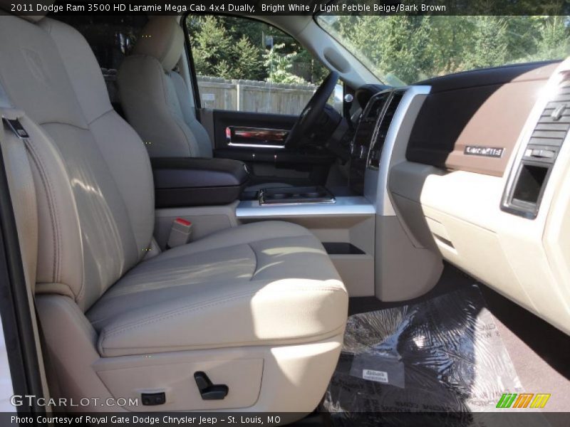  2011 Ram 3500 HD Laramie Mega Cab 4x4 Dually Light Pebble Beige/Bark Brown Interior
