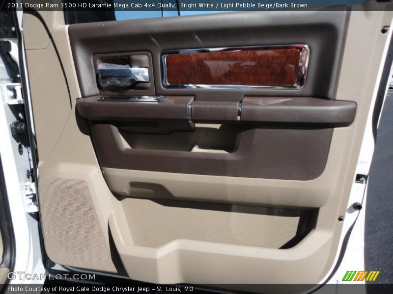  2011 Ram 3500 HD Laramie Mega Cab 4x4 Dually Light Pebble Beige/Bark Brown Interior