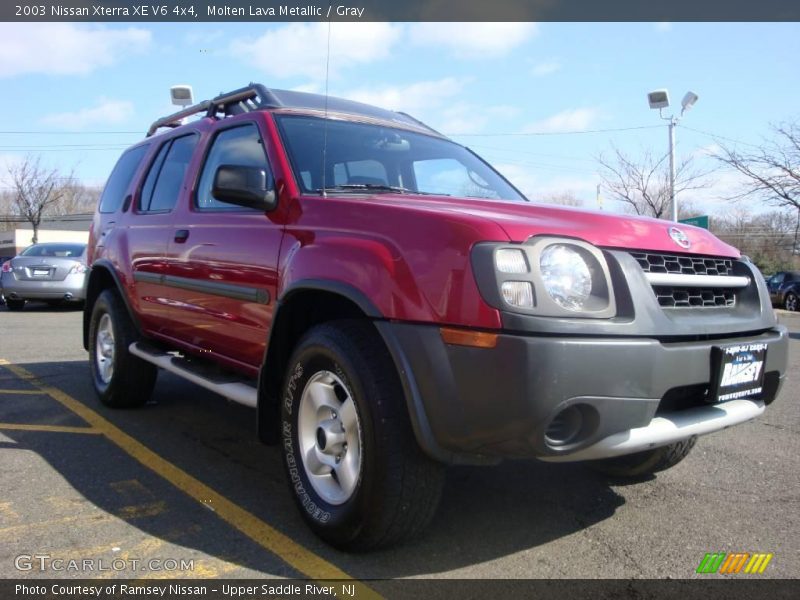 Molten Lava Metallic / Gray 2003 Nissan Xterra XE V6 4x4