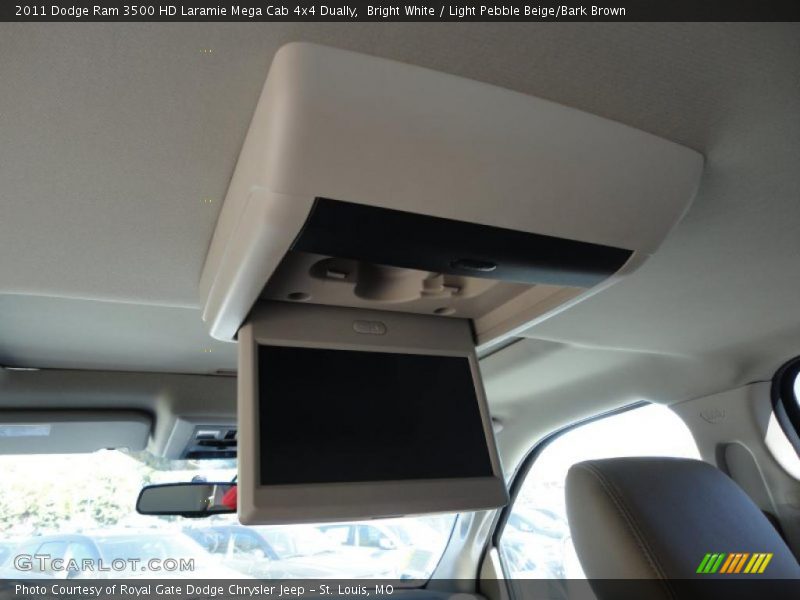 Bright White / Light Pebble Beige/Bark Brown 2011 Dodge Ram 3500 HD Laramie Mega Cab 4x4 Dually
