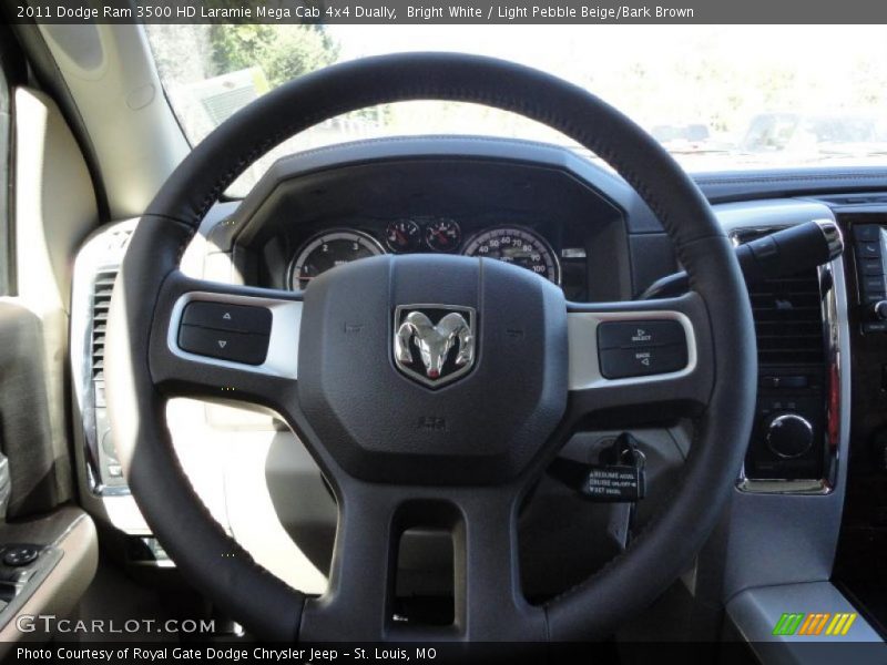  2011 Ram 3500 HD Laramie Mega Cab 4x4 Dually Steering Wheel