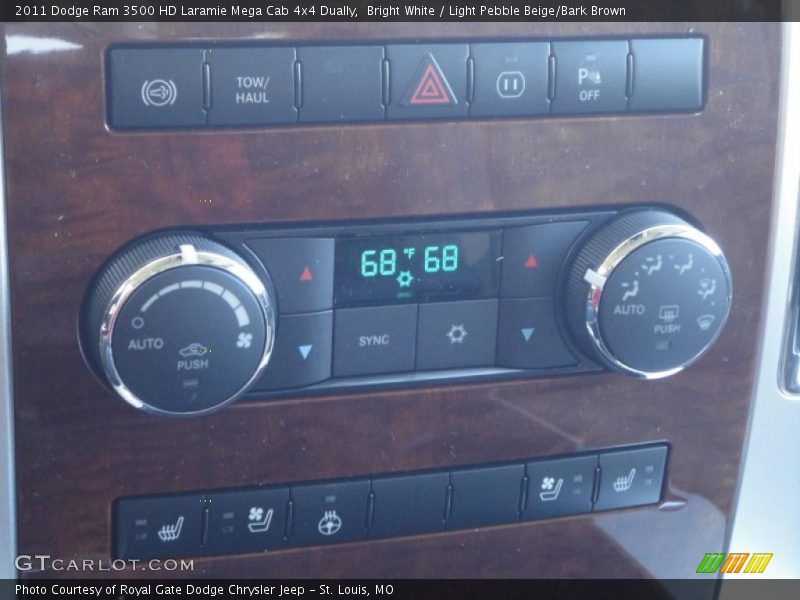 Controls of 2011 Ram 3500 HD Laramie Mega Cab 4x4 Dually