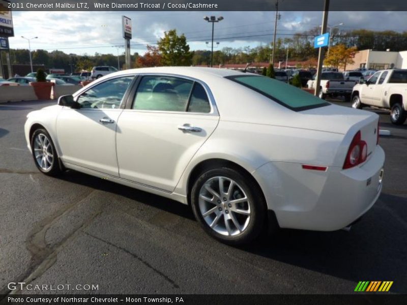 White Diamond Tricoat / Cocoa/Cashmere 2011 Chevrolet Malibu LTZ