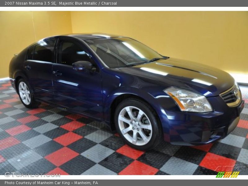 Majestic Blue Metallic / Charcoal 2007 Nissan Maxima 3.5 SE