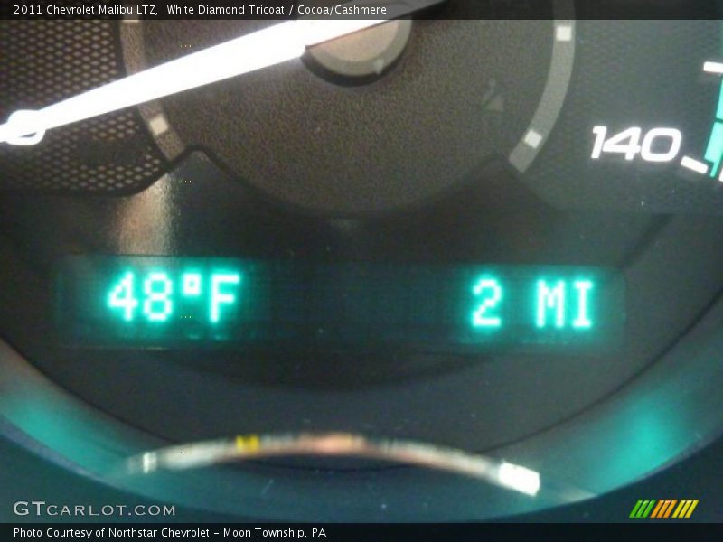 White Diamond Tricoat / Cocoa/Cashmere 2011 Chevrolet Malibu LTZ