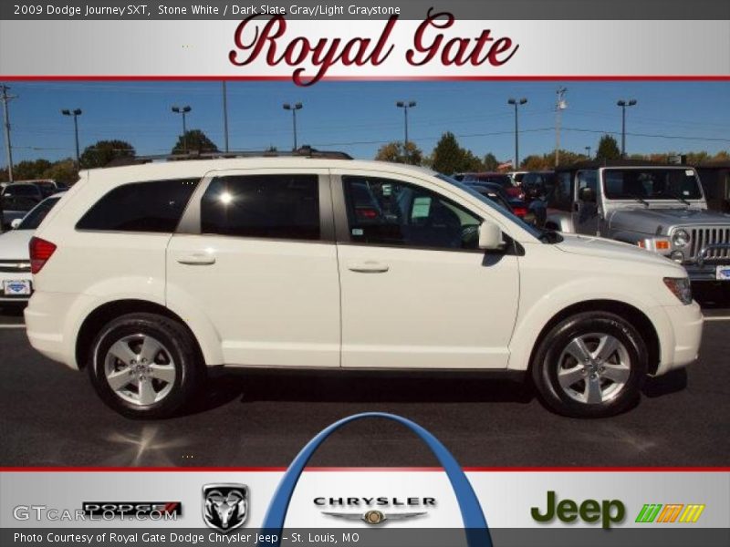 Stone White / Dark Slate Gray/Light Graystone 2009 Dodge Journey SXT
