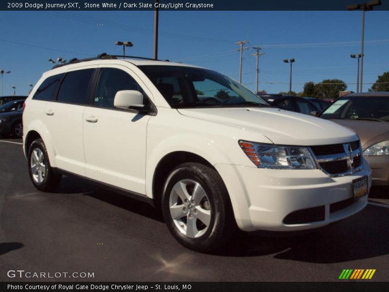 Stone White / Dark Slate Gray/Light Graystone 2009 Dodge Journey SXT