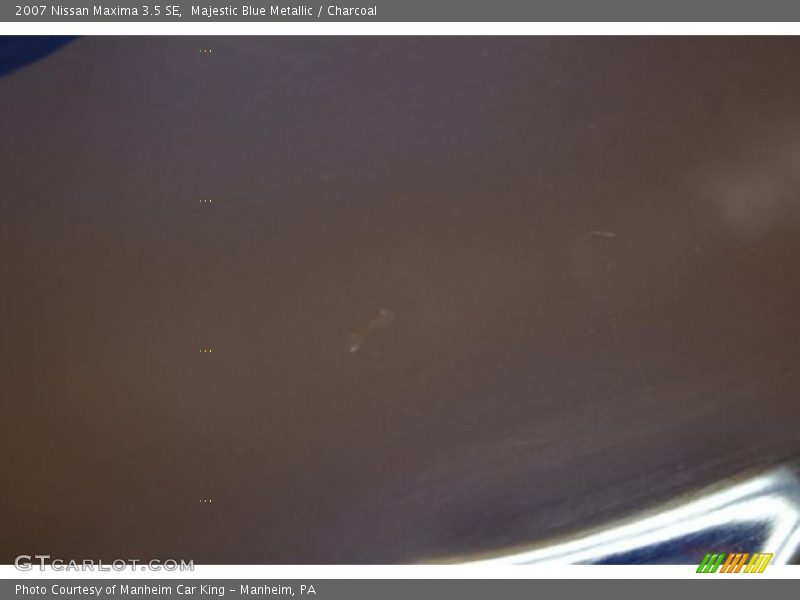 Majestic Blue Metallic / Charcoal 2007 Nissan Maxima 3.5 SE