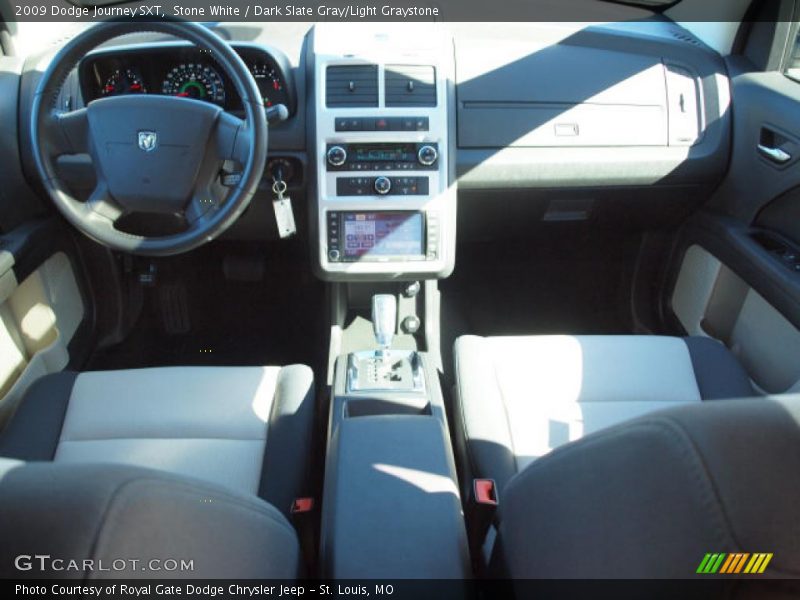 Stone White / Dark Slate Gray/Light Graystone 2009 Dodge Journey SXT