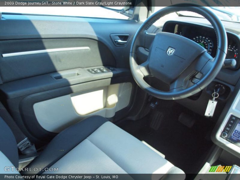 Stone White / Dark Slate Gray/Light Graystone 2009 Dodge Journey SXT