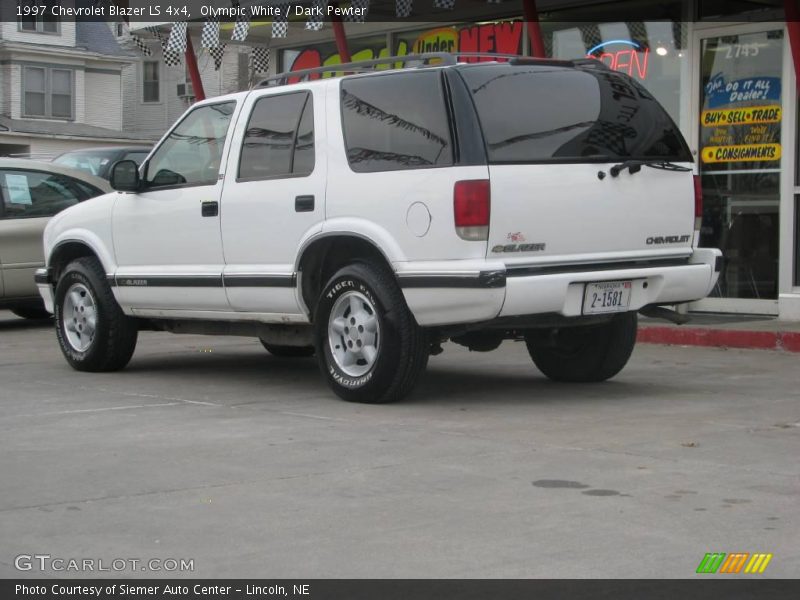 Olympic White / Dark Pewter 1997 Chevrolet Blazer LS 4x4