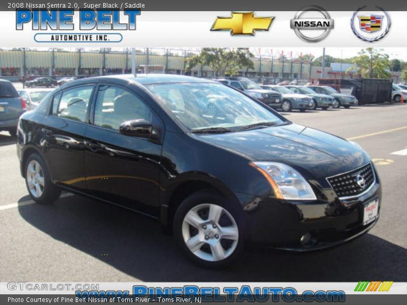 Super Black / Saddle 2008 Nissan Sentra 2.0