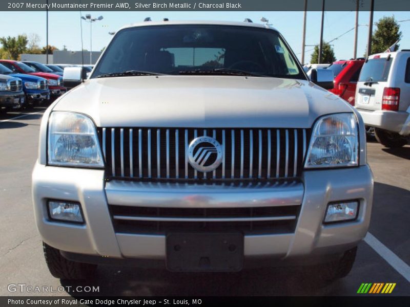 Silver Birch Metallic / Charcoal Black 2007 Mercury Mountaineer Premier AWD