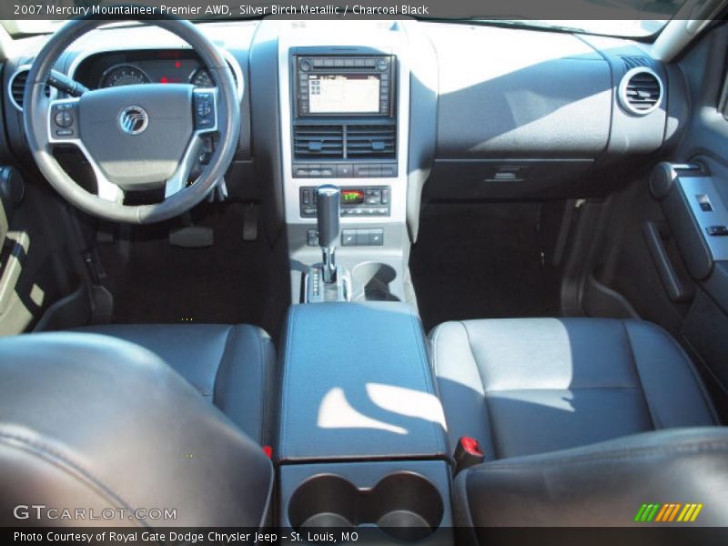 Silver Birch Metallic / Charcoal Black 2007 Mercury Mountaineer Premier AWD
