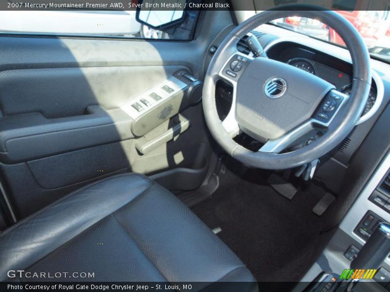 Silver Birch Metallic / Charcoal Black 2007 Mercury Mountaineer Premier AWD