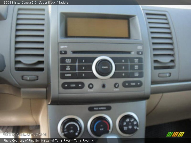 Super Black / Saddle 2008 Nissan Sentra 2.0