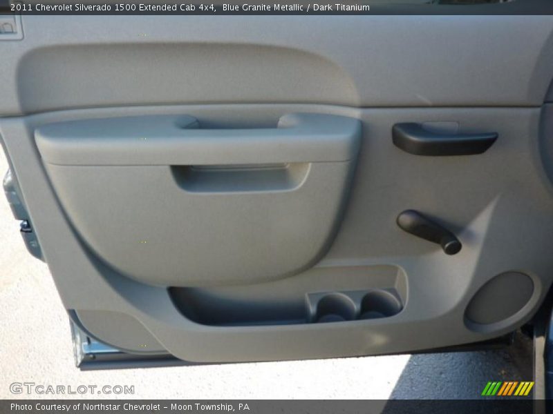 Blue Granite Metallic / Dark Titanium 2011 Chevrolet Silverado 1500 Extended Cab 4x4