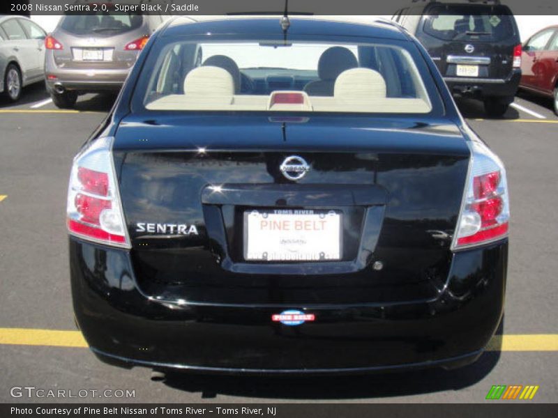Super Black / Saddle 2008 Nissan Sentra 2.0