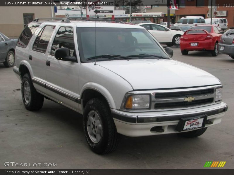 Olympic White / Dark Pewter 1997 Chevrolet Blazer LS 4x4