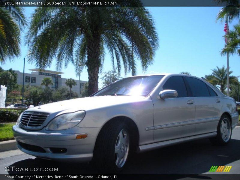 Brilliant Silver Metallic / Ash 2001 Mercedes-Benz S 500 Sedan