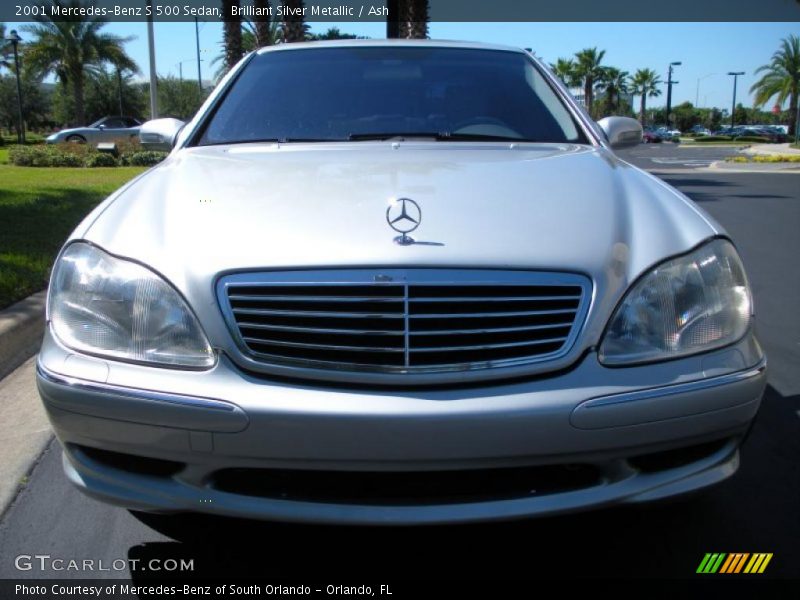 Brilliant Silver Metallic / Ash 2001 Mercedes-Benz S 500 Sedan
