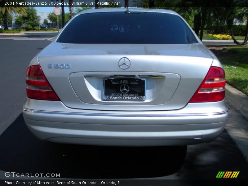 Brilliant Silver Metallic / Ash 2001 Mercedes-Benz S 500 Sedan