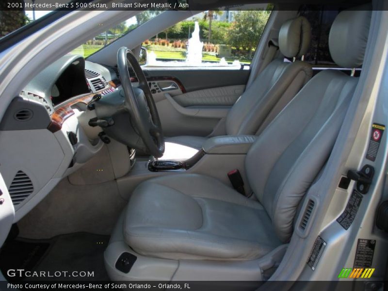 Brilliant Silver Metallic / Ash 2001 Mercedes-Benz S 500 Sedan