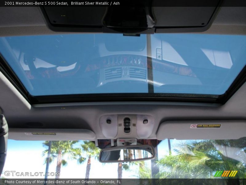 Brilliant Silver Metallic / Ash 2001 Mercedes-Benz S 500 Sedan