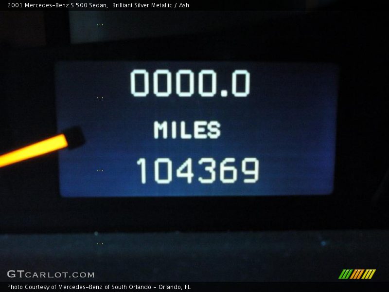 Brilliant Silver Metallic / Ash 2001 Mercedes-Benz S 500 Sedan