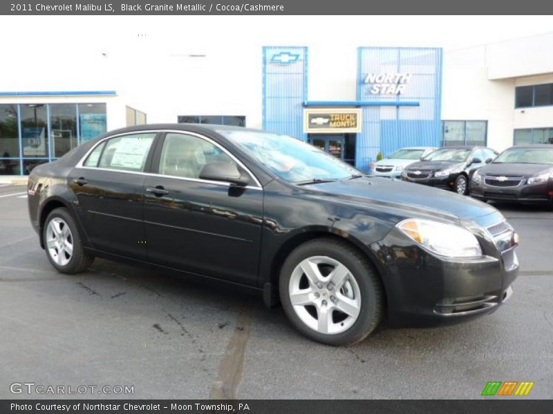 Black Granite Metallic / Cocoa/Cashmere 2011 Chevrolet Malibu LS