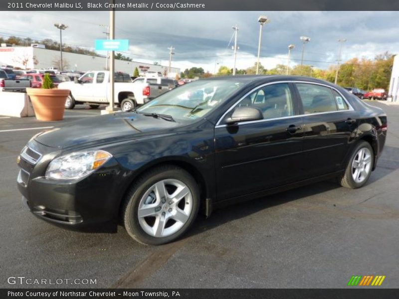 Black Granite Metallic / Cocoa/Cashmere 2011 Chevrolet Malibu LS