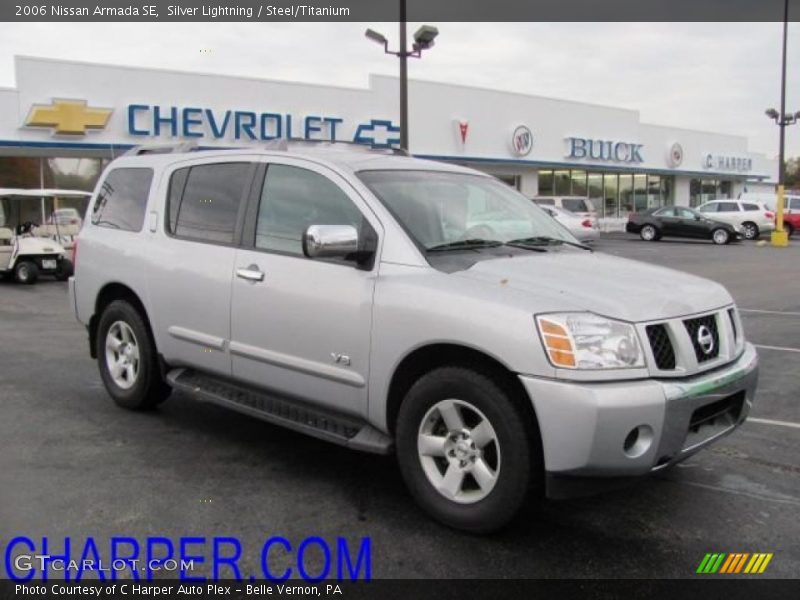 Silver Lightning / Steel/Titanium 2006 Nissan Armada SE