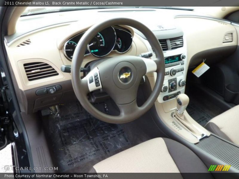 Black Granite Metallic / Cocoa/Cashmere 2011 Chevrolet Malibu LS