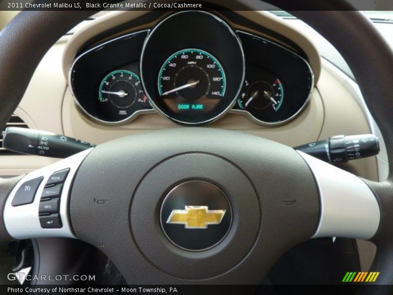 Black Granite Metallic / Cocoa/Cashmere 2011 Chevrolet Malibu LS