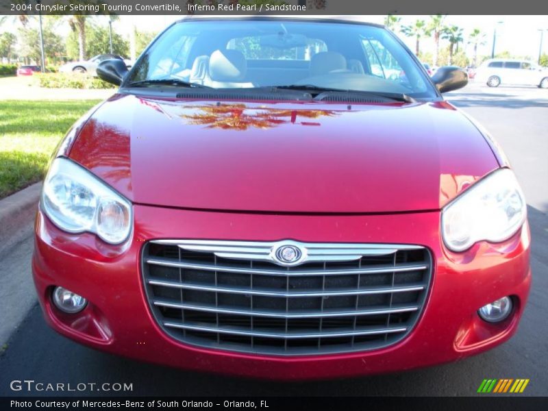 Inferno Red Pearl / Sandstone 2004 Chrysler Sebring Touring Convertible