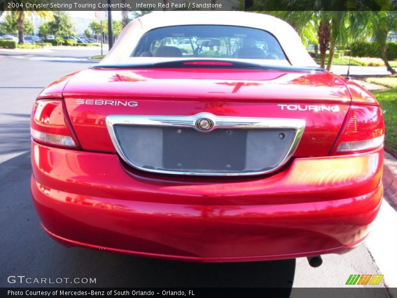 Inferno Red Pearl / Sandstone 2004 Chrysler Sebring Touring Convertible