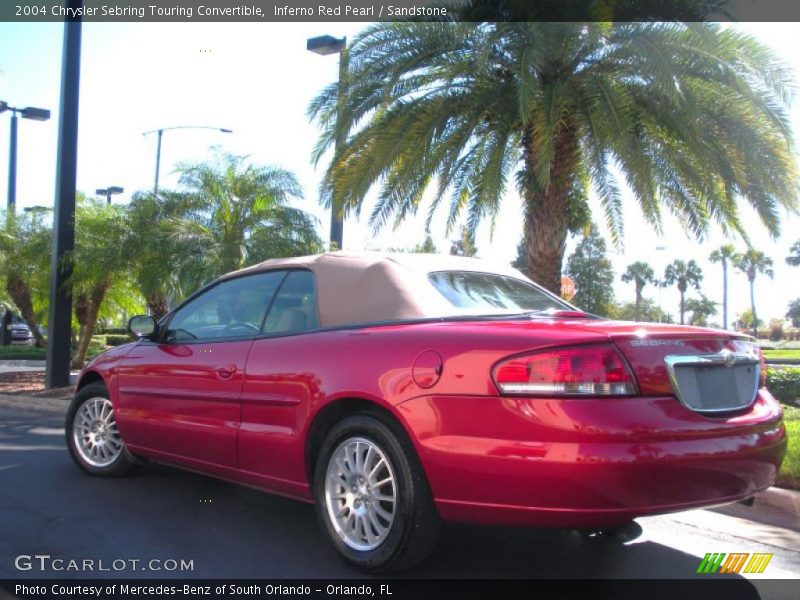 Inferno Red Pearl / Sandstone 2004 Chrysler Sebring Touring Convertible