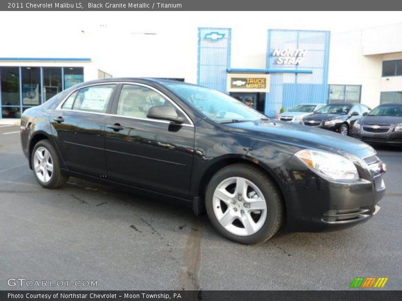 Black Granite Metallic / Titanium 2011 Chevrolet Malibu LS