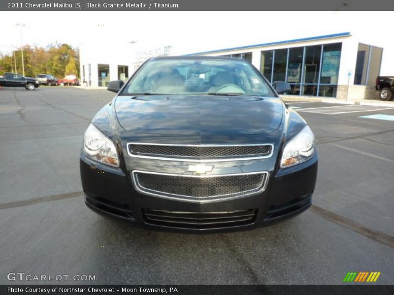 Black Granite Metallic / Titanium 2011 Chevrolet Malibu LS