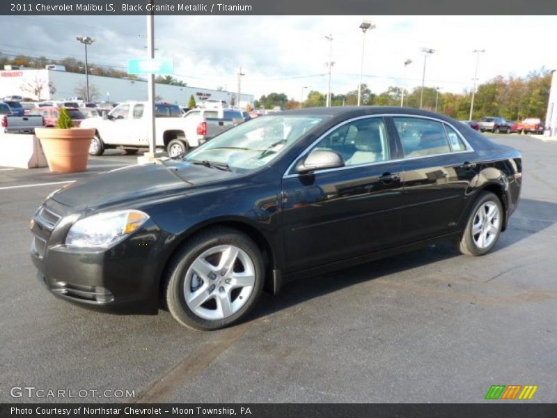 Black Granite Metallic / Titanium 2011 Chevrolet Malibu LS