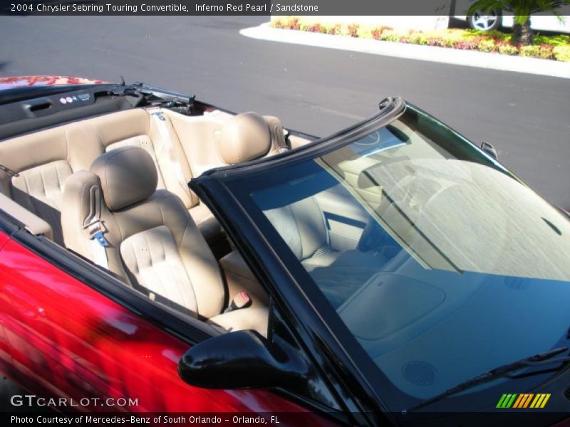 Inferno Red Pearl / Sandstone 2004 Chrysler Sebring Touring Convertible