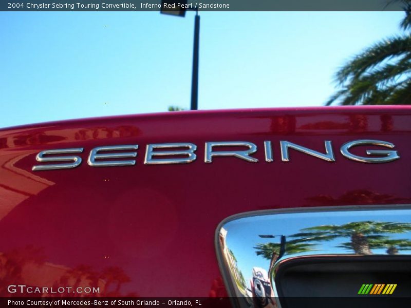 Inferno Red Pearl / Sandstone 2004 Chrysler Sebring Touring Convertible